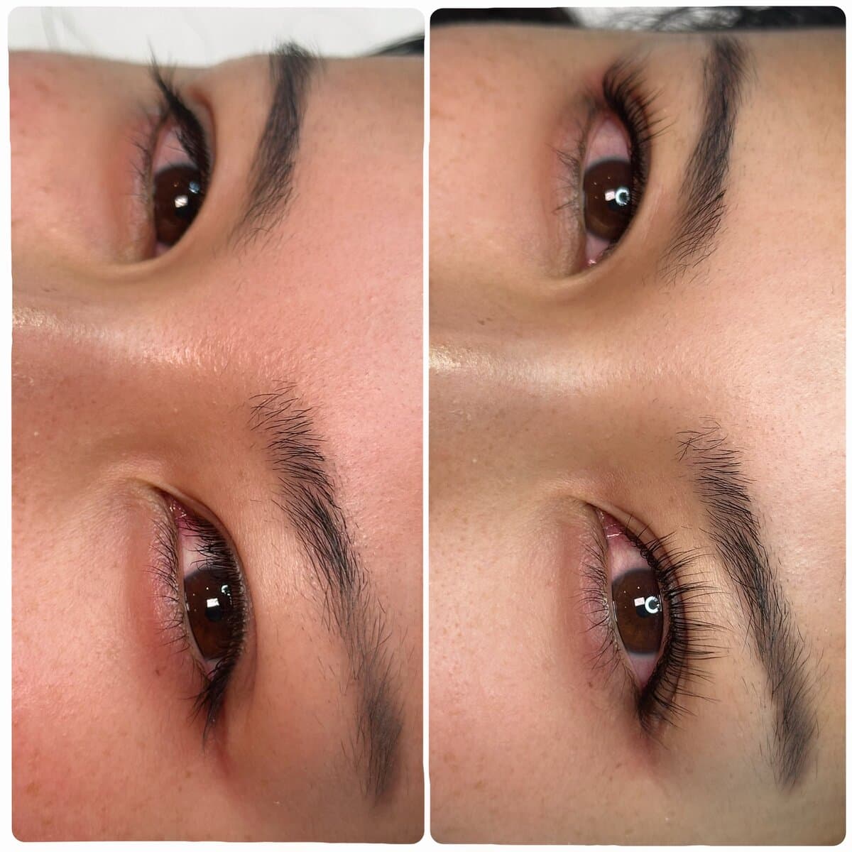 Lash lift result on natural lashes at Beauty Balance by Jo